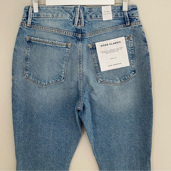 NWT GOOD AMERICAN Good Classic Stretch Jeans size 6 / 28 - Picture 11 of 15